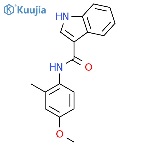 1H-Indole-3-carboxamide, N-(4-methoxy-2-methylphenyl)- structure