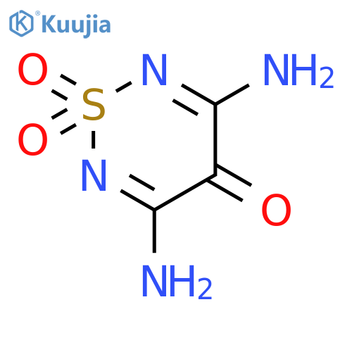 4H-1,2,6-Thiadiazin-4-one, 3,5-diamino-, 1,1-dioxide structure