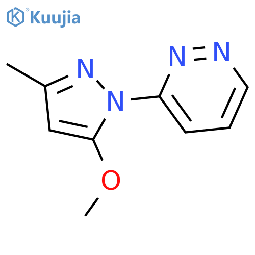 Pyridazine, 3-(5-methoxy-3-methyl-1H-pyrazol-1-yl)- structure