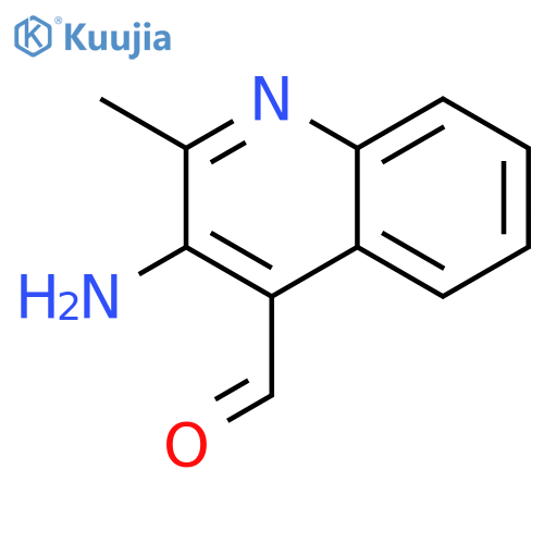 4-Quinolinecarboxaldehyde, 3-amino-2-methyl- structure