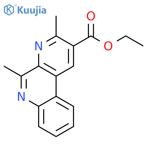 Benzo[f][1,7]naphthyridine-2-carboxylic acid, 3,5-dimethyl-, ethyl ester structure
