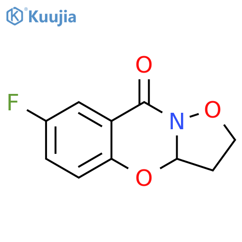 7-fluoro-3,3a-dihydro-2h-[1,2]oxazolo[3,2-b][1,3]benzoxazin-9-one structure
