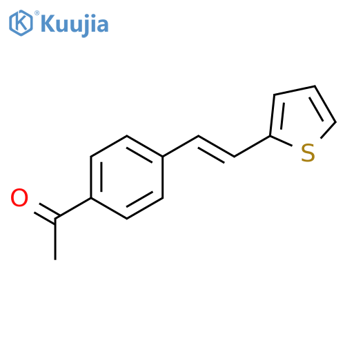 ETHANONE, 1-[4-[(1E)-2-(2-THIENYL)ETHENYL]PHENYL]- structure
