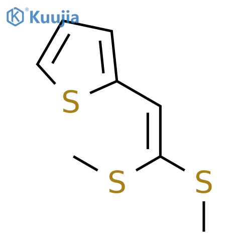 THIOPHENE, 2-[2,2-BIS(METHYLTHIO)ETHENYL]- structure