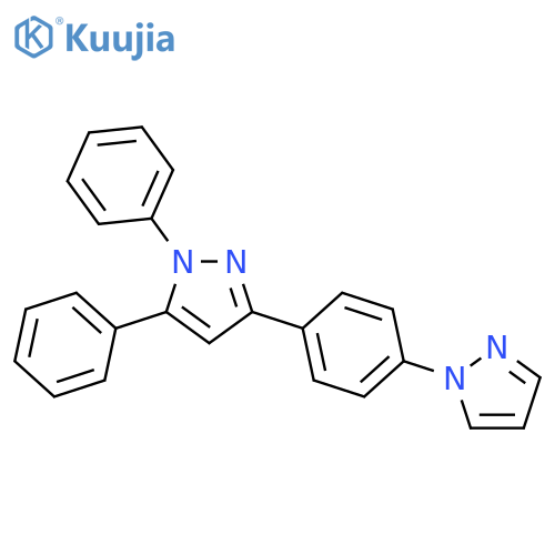 1H-Pyrazole, 1,5-diphenyl-3-[4-(1H-pyrazol-1-yl)phenyl]- structure