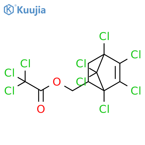 Acetic acid, 2,2,2-trichloro-, (1,4,5,6,7,7-hexachlorobicyclo[2.2.1]hept-5-en-2-yl)methyl ester structure