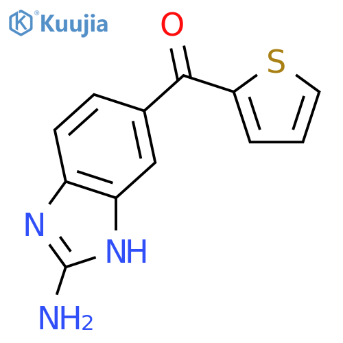 Methanone, (2-amino-1H-benzimidazol-5-yl)-2-thienyl- structure