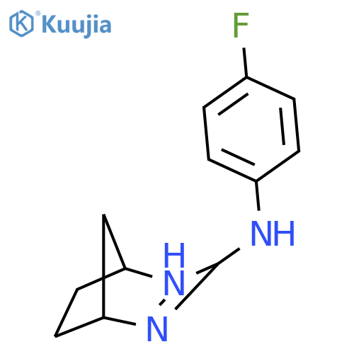 2,4-DIAZABICYCLO[3.2.1]OCT-2-EN-3-AMINE, N-(4-FLUOROPHENYL)- structure
