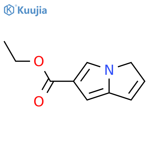 3H-Pyrrolizine-6-carboxylic acid, ethyl ester structure