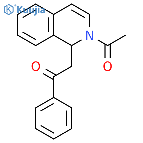 ISOQUINOLINE, 2-ACETYL-1,2-DIHYDRO-1-(2-OXO-2-PHENYLETHYL)- structure