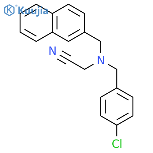 ACETONITRILE, [[(4-CHLOROPHENYL)METHYL](2-NAPHTHALENYLMETHYL)AMINO]- structure