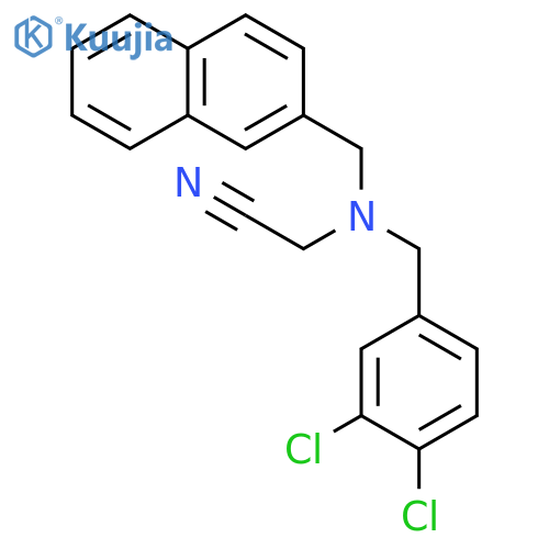 Acetonitrile, [[(3,4-dichlorophenyl)methyl](2-naphthalenylmethyl)amino]- structure