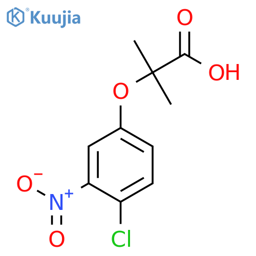 PROPANOIC ACID, 2-(4-CHLORO-3-NITROPHENOXY)-2-METHYL- structure