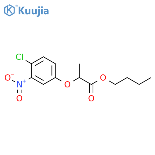 PROPANOIC ACID, 2-(4-CHLORO-3-NITROPHENOXY)-, BUTYL ESTER structure