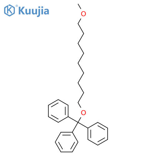 Benzene, 1,1',1''-[[(9-methoxynonyl)oxy]methylidyne]tris- structure