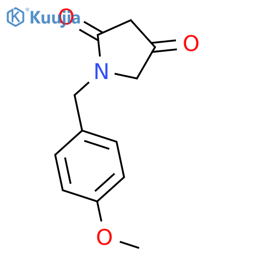 2,4-PYRROLIDINEDIONE, 1-[(4-METHOXYPHENYL)METHYL]- structure
