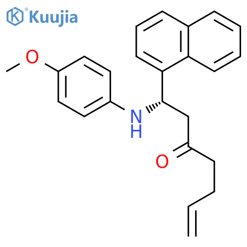 6-HEPTEN-3-ONE, 1-[(4-METHOXYPHENYL)AMINO]-1-(1-NAPHTHALENYL)-, (1S)- structure
