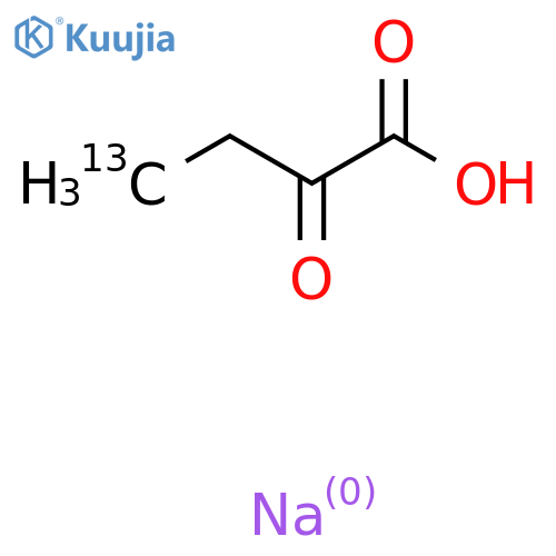 "α-KETOBUTYRIC ACID, SODIUM SALT METHYL-13C" structure