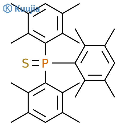 Phosphine sulfide, tris(2,3,5,6-tetramethylphenyl)- structure