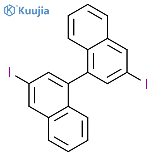 1,1'-BINAPHTHALENE, 3,3'-DIIODO- structure