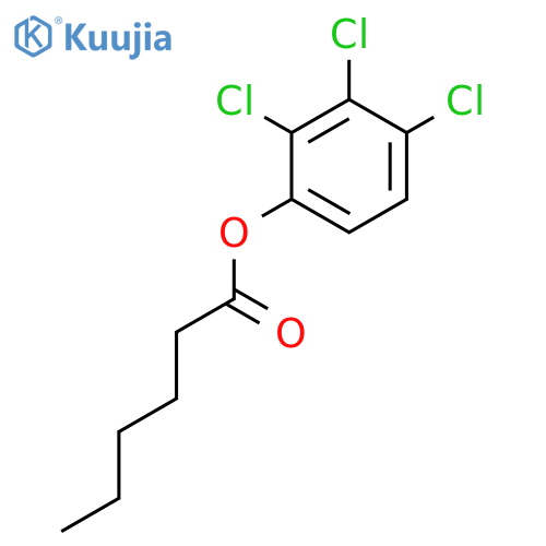 Hexanoic acid, trichlorophenyl ester structure