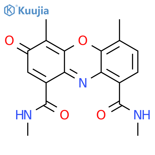 3H-PHENOXAZINE-1,9-DICARBOXAMIDE, N,N',4,6-TETRAMETHYL-3-OXO- structure