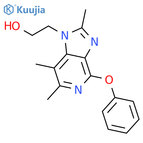 1H-Imidazo[4,5-c]pyridine-1-ethanol, 2,6,7-trimethyl-4-phenoxy- structure