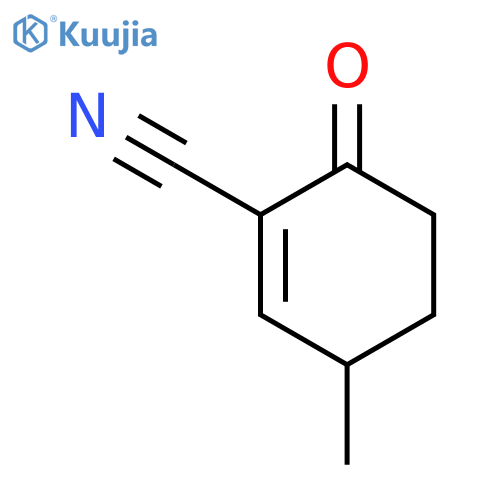 1-Cyclohexene-1-carbonitrile, 3-methyl-6-oxo- structure