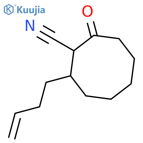 CYCLOOCTANECARBONITRILE, 2-(3-BUTENYL)-8-OXO- structure