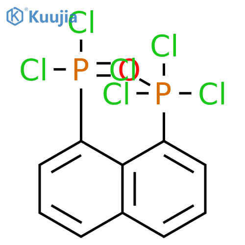 Phosphonic dichloride, [8-(tetrachlorophosphoranyl)-1-naphthalenyl]- structure