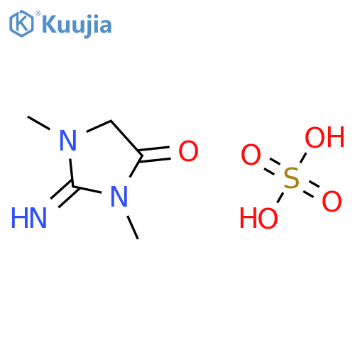 4-IMIDAZOLIDINONE, 2-IMINO-1,3-DIMETHYL-, SULFATE (1:1) structure