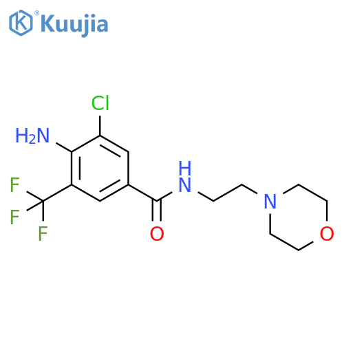 Benzamide,4-amino-3-chloro-N-[2-(4-morpholinyl)ethyl]-5-(trifluoromethyl)- structure