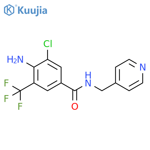 Benzamide, 4-amino-3-chloro-N-(4-pyridinylmethyl)-5-(trifluoromethyl)- structure