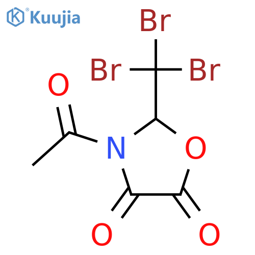 4,5-Oxazolidinedione, 3-acetyl-2-(tribromomethyl)- structure