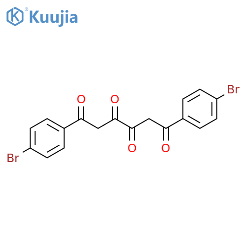 1,3,4,6-Hexanetetrone, 1,6-bis(4-bromophenyl)- structure