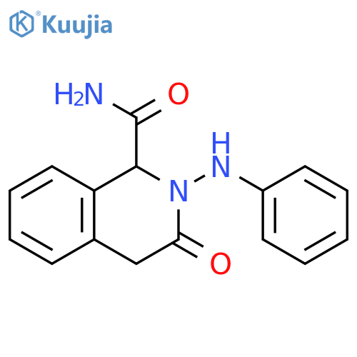 1-Isoquinolinecarboxamide, 1,2,3,4-tetrahydro-3-oxo-2-(phenylamino)- structure