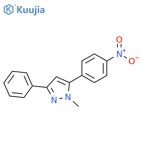 1H-Pyrazole, 1-methyl-5-(4-nitrophenyl)-3-phenyl- structure
