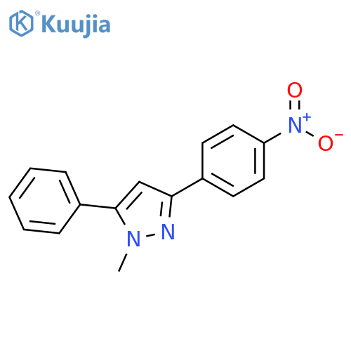 1H-Pyrazole, 1-methyl-3-(4-nitrophenyl)-5-phenyl- structure