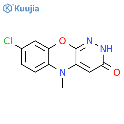 8-chloro-5-methyl-2H-Pyridazino[3,4-b][1,4]benzoxazin-3(5H)-one structure