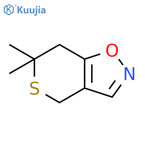 4H-Thiopyrano[3,4-d]isoxazole, 6,7-dihydro-6,6-dimethyl- structure
