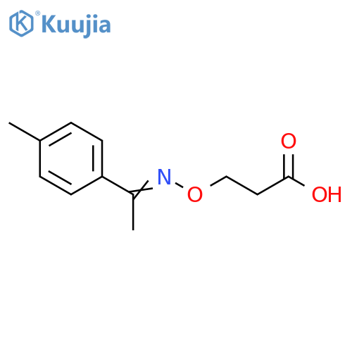 Propanoic acid, 3-[[[1-(4-methylphenyl)ethylidene]amino]oxy]- structure
