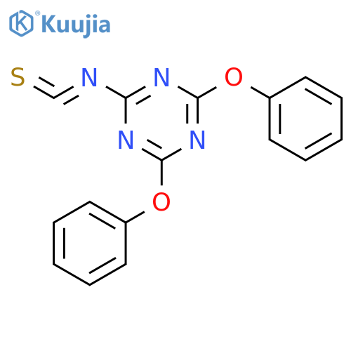 2-Isothiocyanato-4,6-diphenoxy-1,3,5-triazine structure