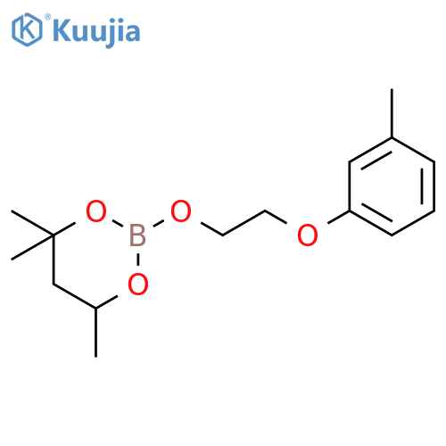 1,3,2-DIOXABORINANE, 4,4,6-TRIMETHYL-2-[2-(3-METHYLPHENOXY)ETHOXY]- structure