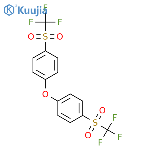 Benzene, 1,1'-oxybis[4-[(trifluoromethyl)sulfonyl]- structure