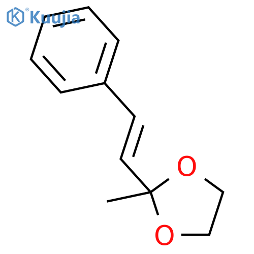 1,3-Dioxolane,2-methyl-2-[(1E)-2-phenylethenyl]- structure
