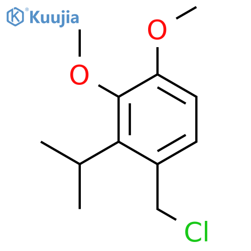 BENZENE, 1-(CHLOROMETHYL)-3,4-DIMETHOXY-2-(1-METHYLETHYL)- structure