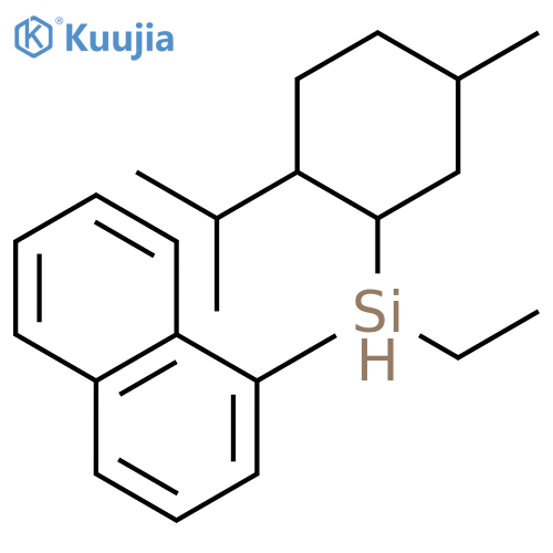 Silane, ethyl[5-methyl-2-(1-methylethyl)cyclohexyl]-1-naphthalenyl- structure