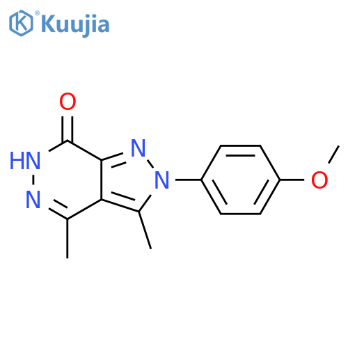 2-(4-methoxyphenyl)-3,4-dimethyl-2H,6H,7H-pyrazolo3,4-dpyridazin-7-one structure