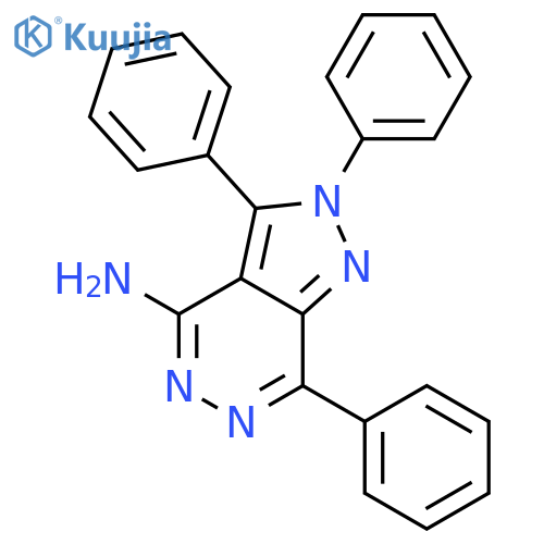 2H-Pyrazolo[3,4-d]pyridazin-4-amine, 2,3,7-triphenyl- structure