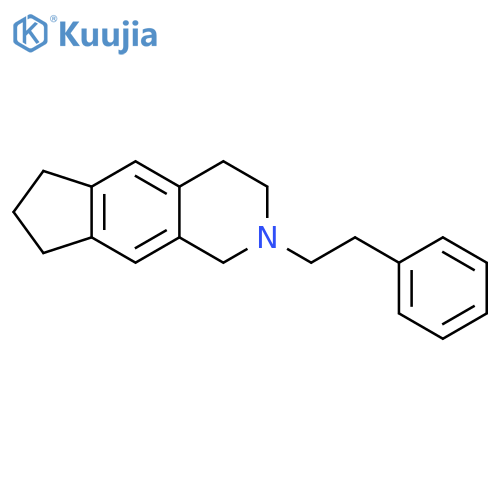 1H-Cyclopent[g]isoquinoline, 2,3,4,6,7,8-hexahydro-2-(2-phenylethyl)- structure